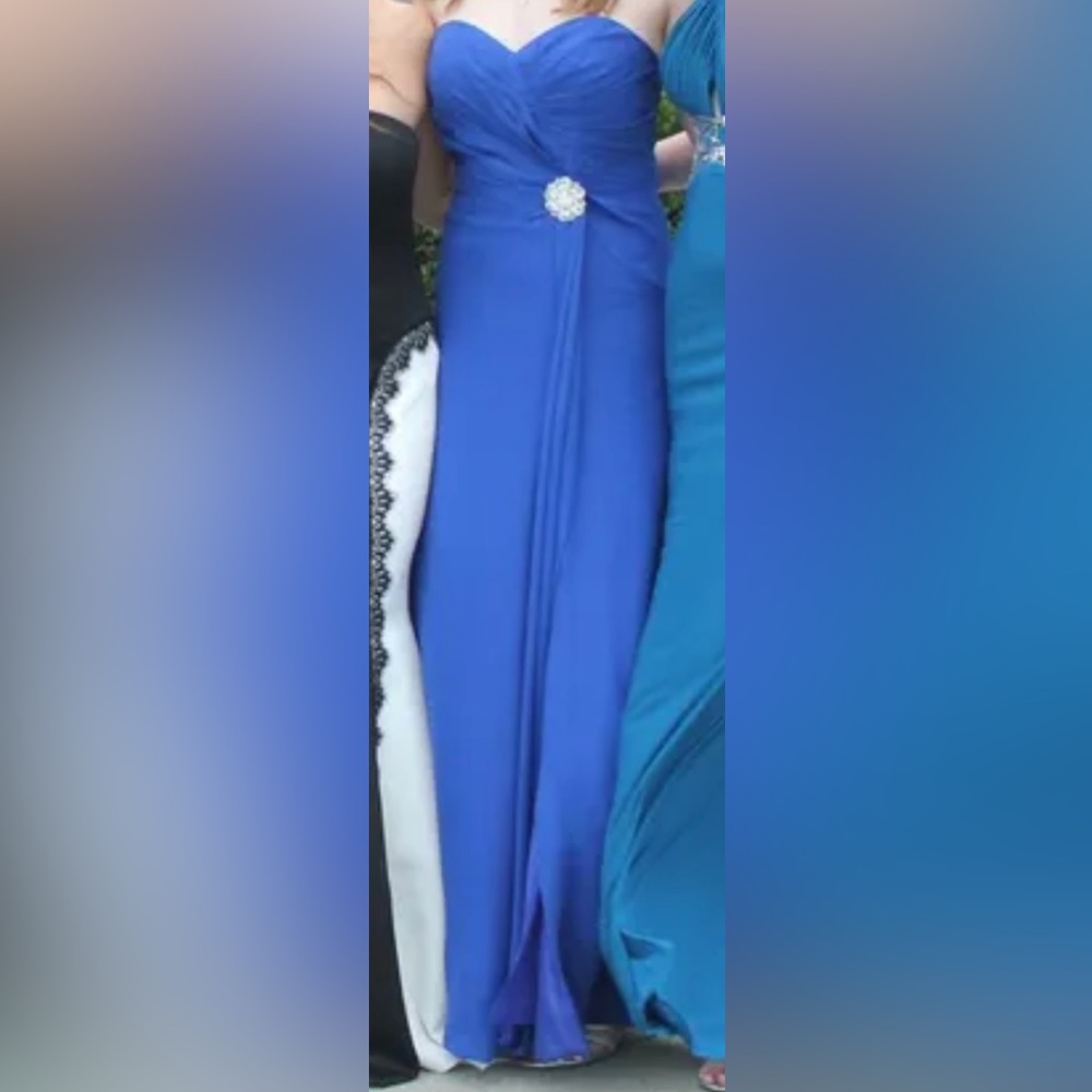 Royal blue formal gown size 8